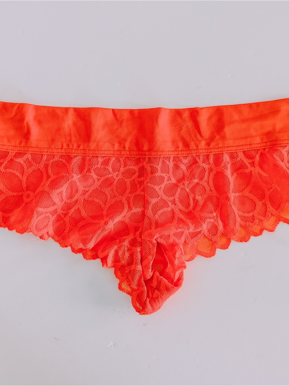 Victoria’s Secret | PINK Red Lace Extra Low Rise Cheekster. Size Small